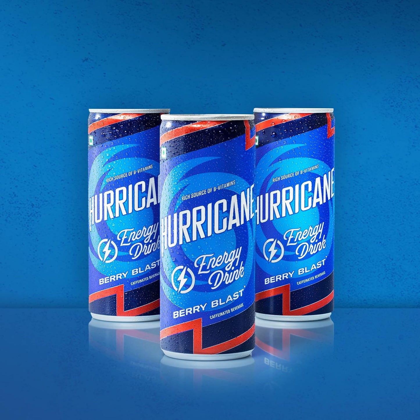 Budweiser Hurricane Energy Drink 250Ml Pack Of 6 - Blueberry