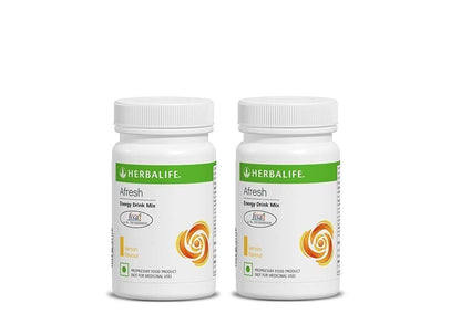 Herbalife Afresh Energy Drink Mix Lemon Pack of 2 (100 Gram)