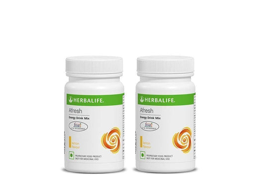 Herbalife Afresh Energy Drink Mix Lemon Pack of 2 (100 Gram)