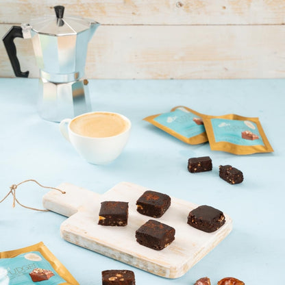 The Cinnamon Kitchen Oh Fudge (Pack Of 5) Sweetened With Dates |Chocolate Fudge Cubes|Natual & Healthy Snack Vegan & Gluten Free| Energy Bite |No Refined Sugar|Flour & Dairy Free, 30 Gram