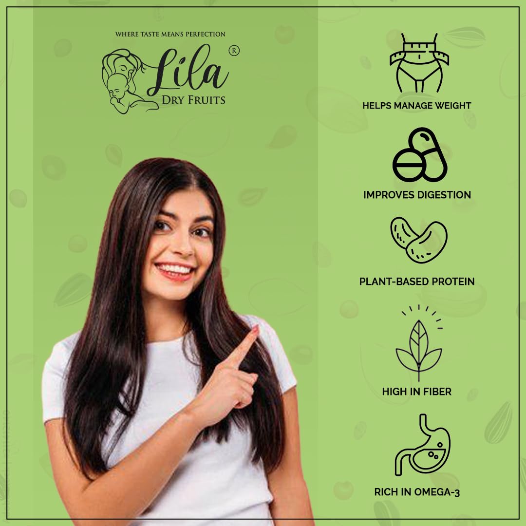 LILA DRY FRUITS 4 Superseed Combo (Chia, Pumpkin, Sunflower & Flax) 250gms each (1kg total) Jar Pack |Immunity combo for Weight Loss | Mix Seeds for Eating | Diet Snacks | Superfood