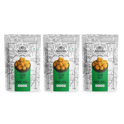 Mr. Makhana Roasted Makhana and Foxnuts | Healthy Snacks | Gluten Free | MSG Free | Antioxidant | Rich Calcium | Zero Trans Fat | Zero cholesterol (Butter Tomato 55gx3)