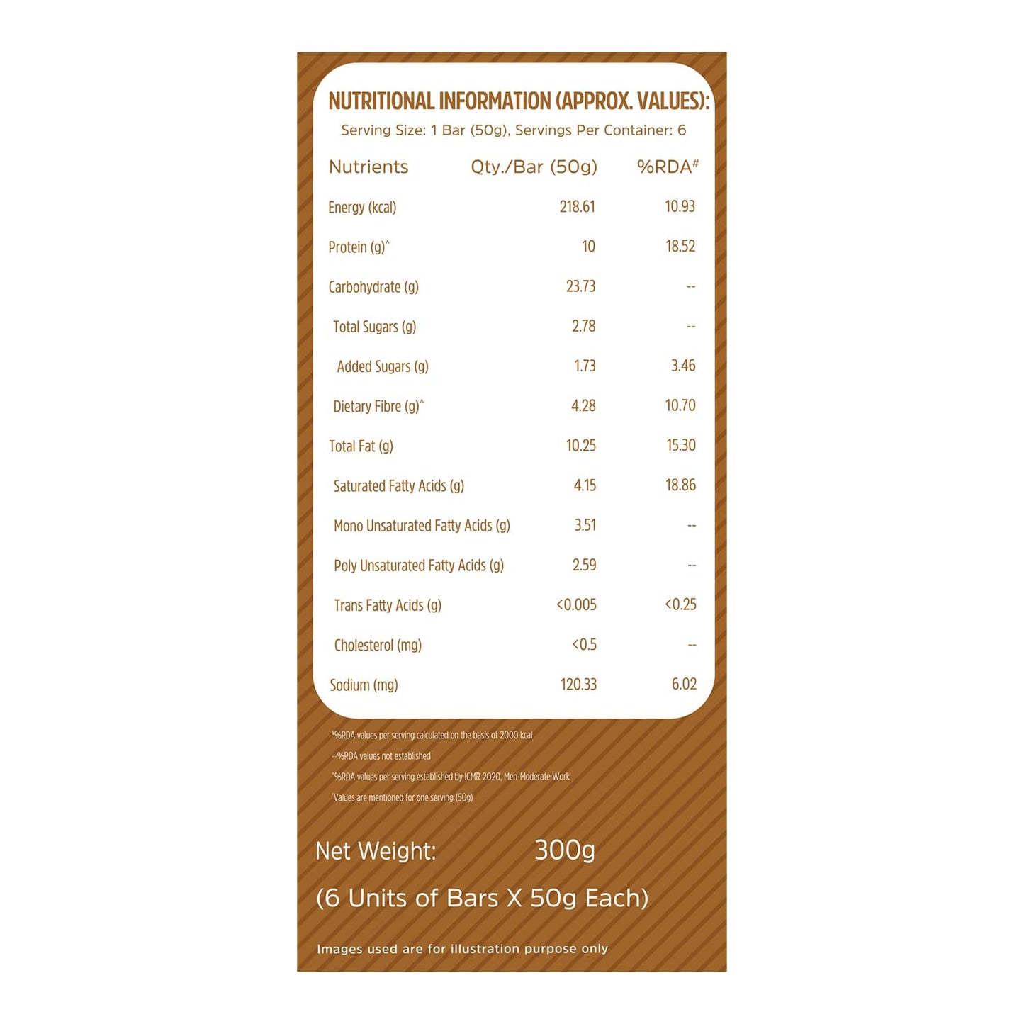 MuscleBlaze 10g Protein Bar (Choco Almond, Pack of 6) | Protein Blend, Healthy Protein Snacks, For Energy & Fitness