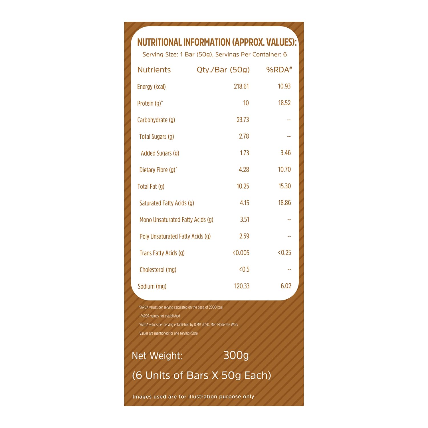 MuscleBlaze 10g Protein Bar (Choco Almond, Pack of 6) | Protein Blend, Healthy Protein Snacks, For Energy & Fitness