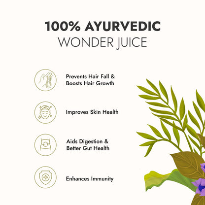 Kapiva Wild Amla Juice 1L | Suitable for healthy Hair & Skin | Detox juice for weight loss | Natural Source of Vitamin C | Natural Juice Made With Cold Pressed Amla from Pratapgarh | No Added Sugar