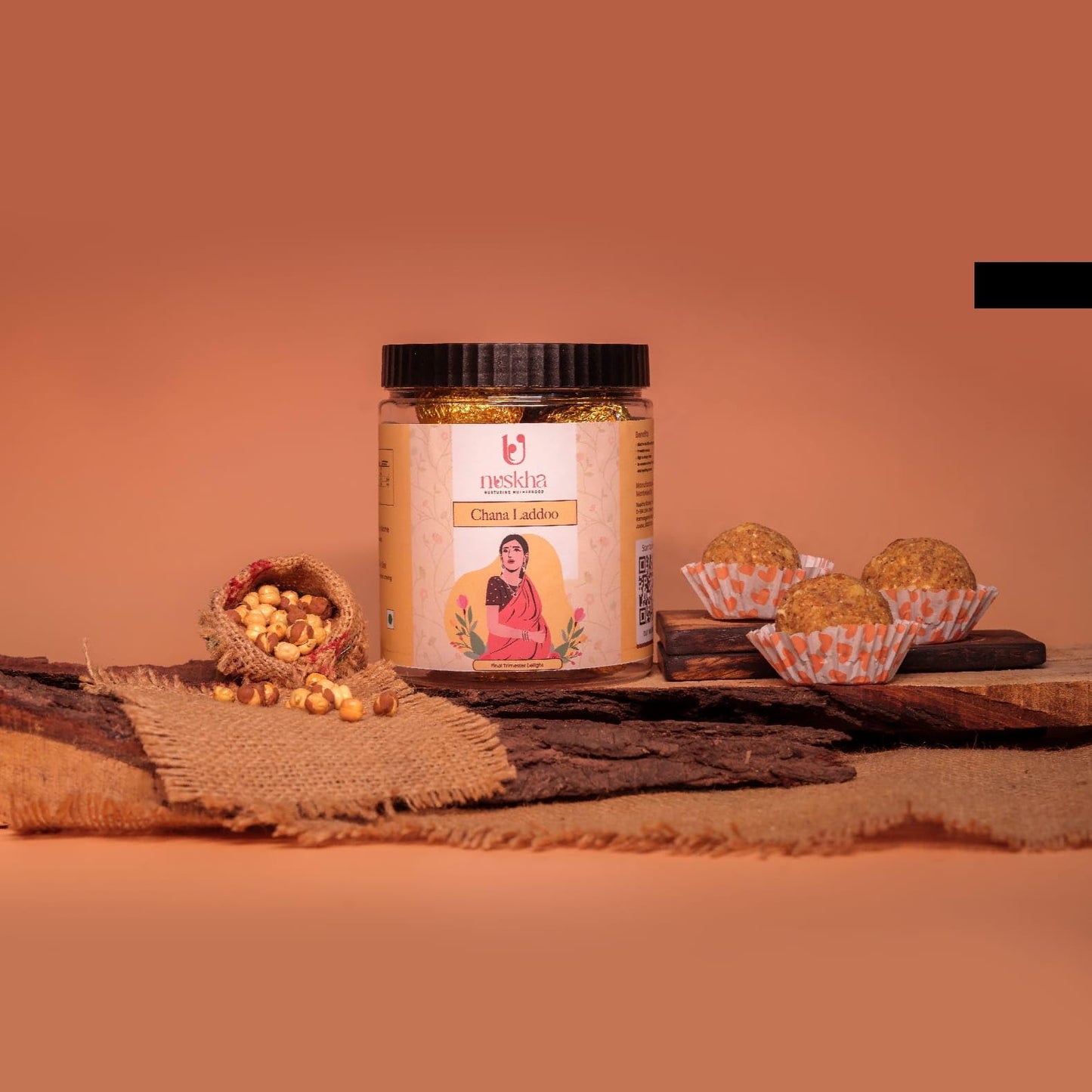 Nuskha Oats Laddoo: 400 GM | Nutrient-Rich Pregnancy Snack | Supports Maternal Health & Wellness | jaape ke laddoo | No artificial | Pure Desi Ghee | 400 Gms