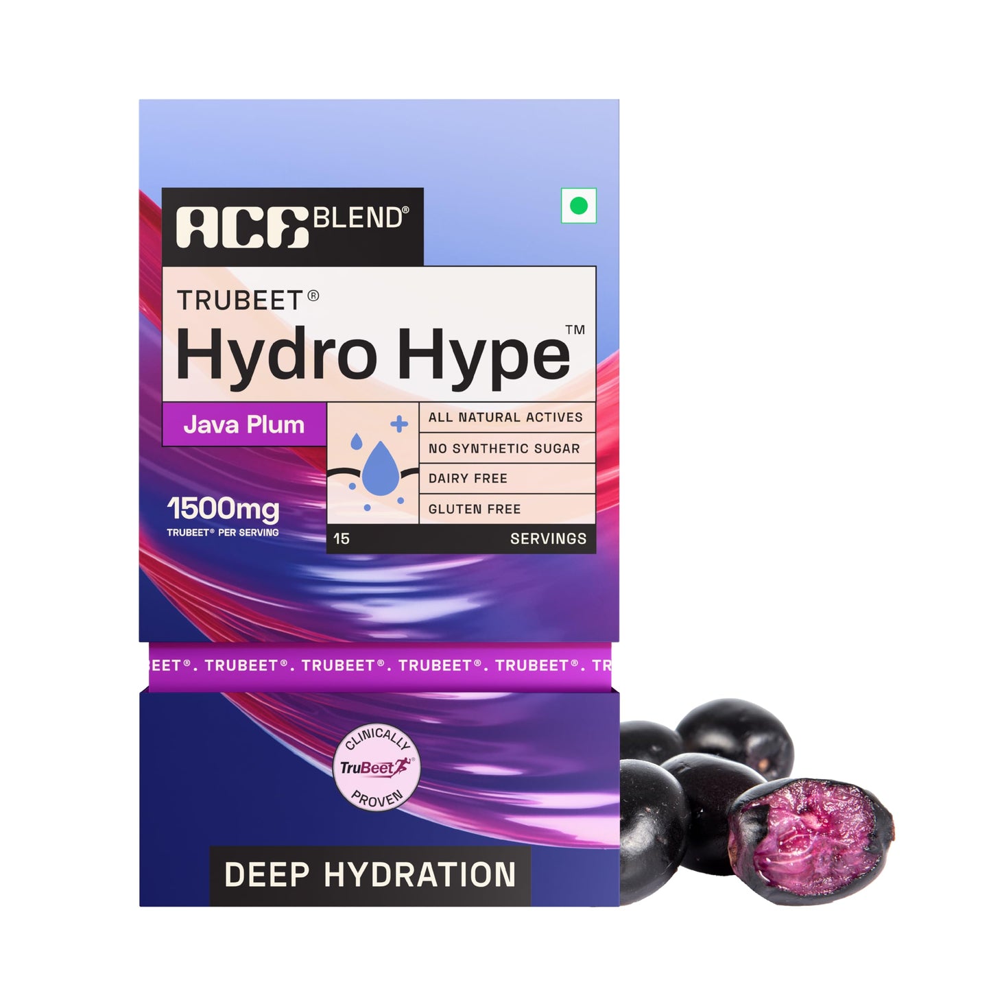 Ace Blend Hydro Hype (5 Sachets) | Boosts Energy & Blood Flow | Instant Hydration | Full-Spectrum Electrolytes | 100% Natural Beetroot Extract Multi Vitamins & Minerals | Lemon Raspberry