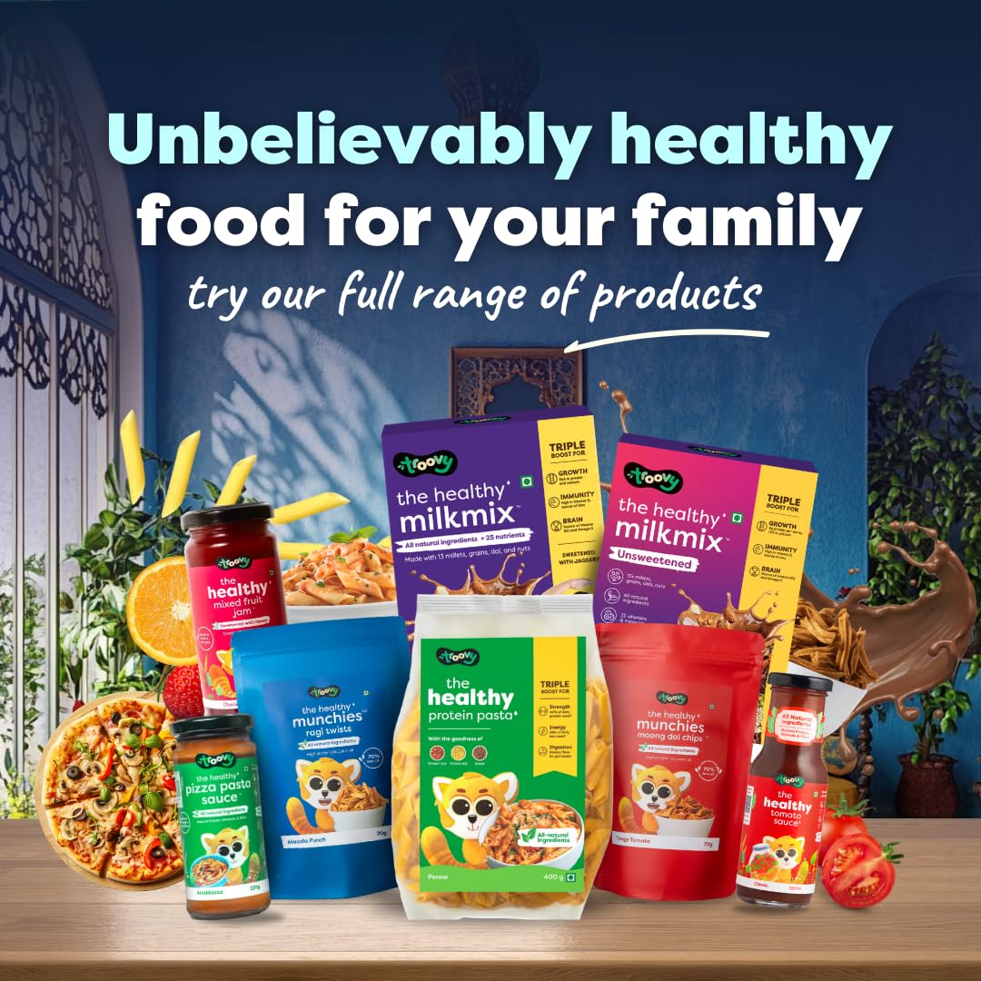 Troovy Healthy Ragi Chips | Tasty & High Protein Snacks | 30% Of Protein Needs | No Palm Oil, Cholesterol or Trans Fats | No Junk & Chemicals | Made with Ragi | Masala Flavoured | 3 packs X 70 grams