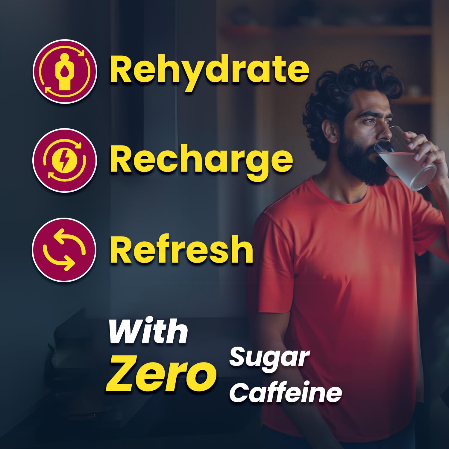 DIET GEAR Energy Drink - 25 litre Zero Sugar, Zero Caffeine Electrolytes 100 Effervescent Servings|added 7 Essential Salts (Na, K, Mg, Ca, Cl, Zn, SO4) + Vitamin C|Combo Flavor, tablet, 5 count