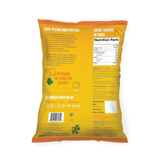Taali Protein Puffs | 60 gm (Pack of 6) | Try All Flavors Pack | Healthy Roasted Tasty Snacks | 100% Veg., Gluten Free, No Cholesterol, No Trans-Fat