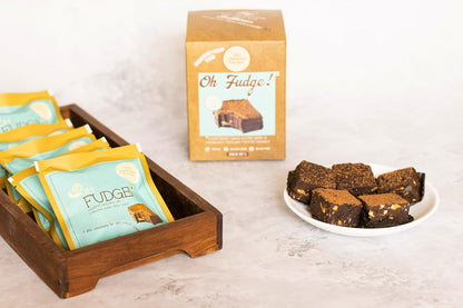 The Cinnamon Kitchen Oh Fudge (Pack Of 5) Sweetened With Dates |Chocolate Fudge Cubes|Natual & Healthy Snack Vegan & Gluten Free| Energy Bite |No Refined Sugar|Flour & Dairy Free, 30 Gram