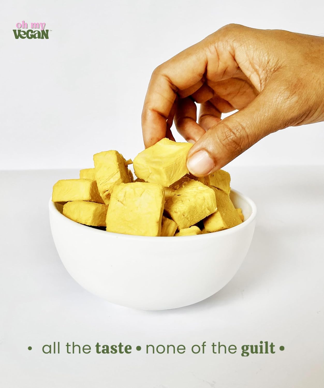 Oh My Vegan Mango Coco Melts - New Innovative Treats - Healthy Snacks for Adults And Kids - Gluten Free - Freeze Dried - Vegan Snacks - Freeze Dried Fruits - Gourmet Dessert Treat for Snacking & Gifting - 40g