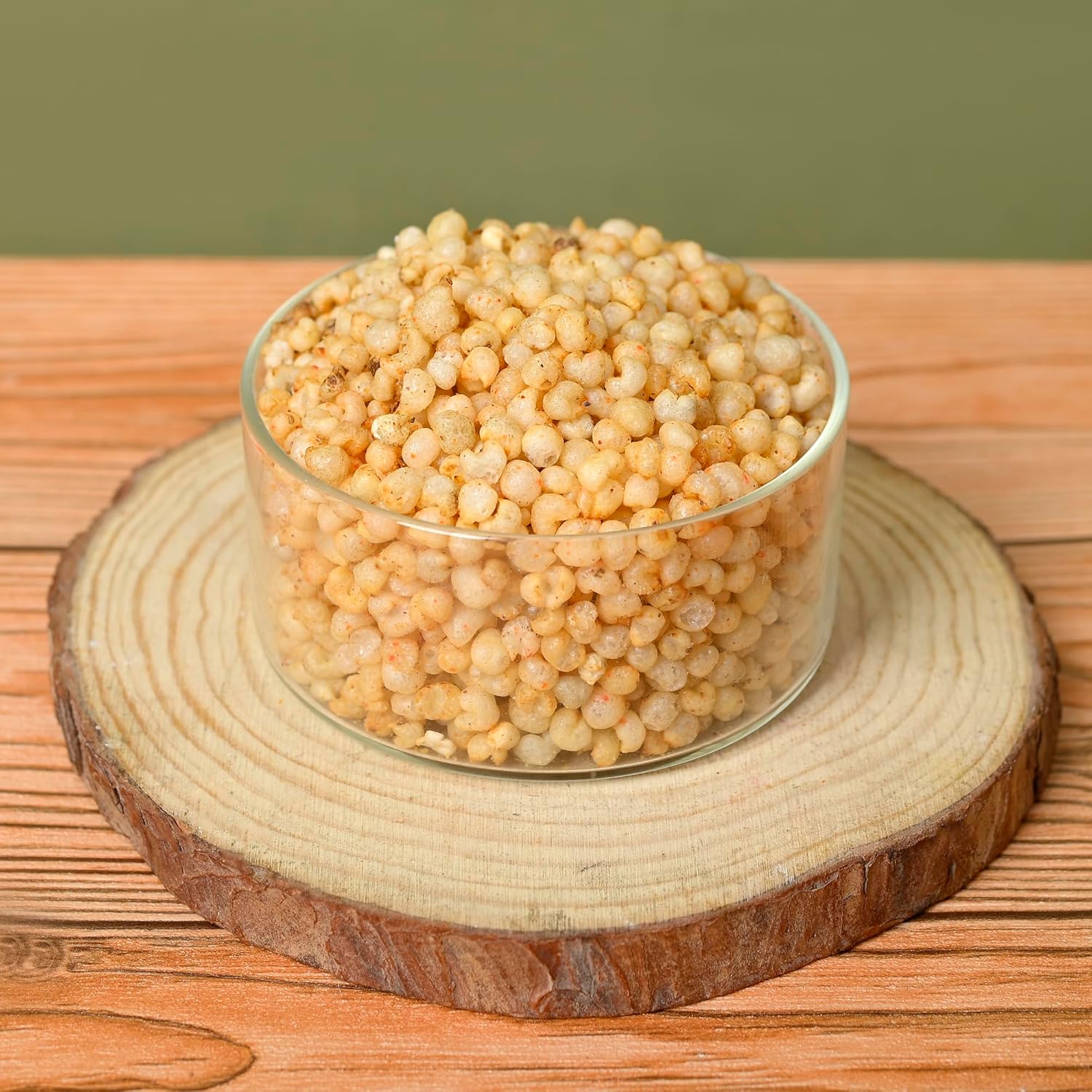 Tummy Pops Roasted Bajra Puffs | Crunchy & High-Fiber Pearl Millet Snack | Low-Calorie & Tasty Namkeen | Spicy Masala Flavor | 200gm Pack