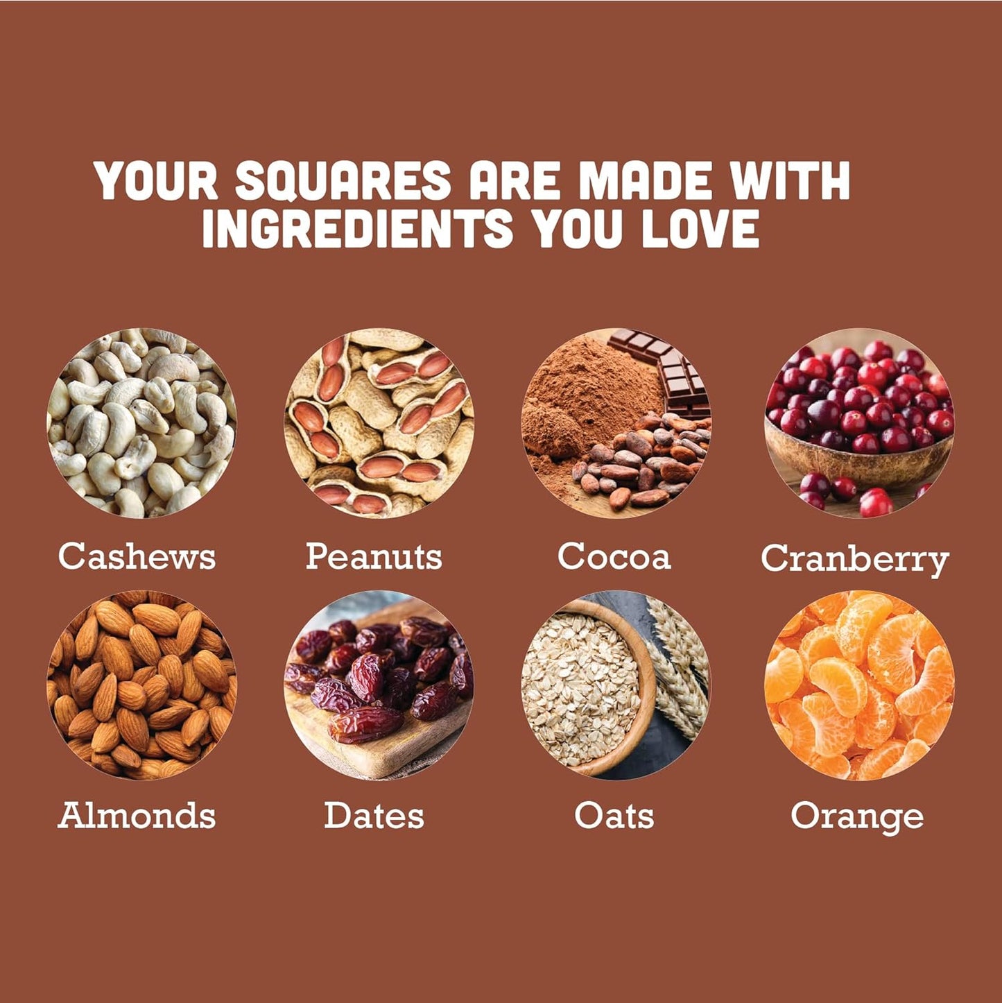 Gladful Assorted Pack Of Date Nut Square - A Healthy, Sugar-Free, Dates And Dry Fruits Based Dessert Bites/ Barfi/Chakki For Kids And Families | High In Protein Source Of Instant Energy (20Gram X 8)