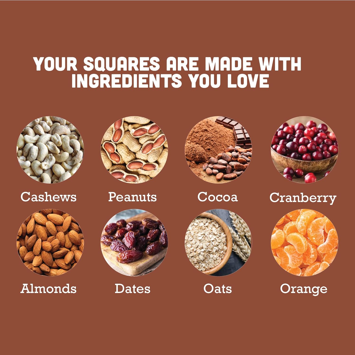 Gladful Assorted Pack Of Date Nut Square - A Healthy, Sugar-Free, Dates And Dry Fruits Based Dessert Bites/ Barfi/Chakki For Kids And Families | High In Protein Source Of Instant Energy (20Gram X 8)