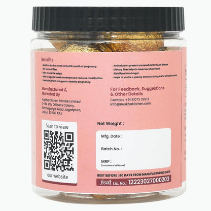 Nuskha Oats Laddoo: 400 GM | Nutrient-Rich Pregnancy Snack | Supports Maternal Health & Wellness | jaape ke laddoo | No artificial | Pure Desi Ghee | 400 Gms