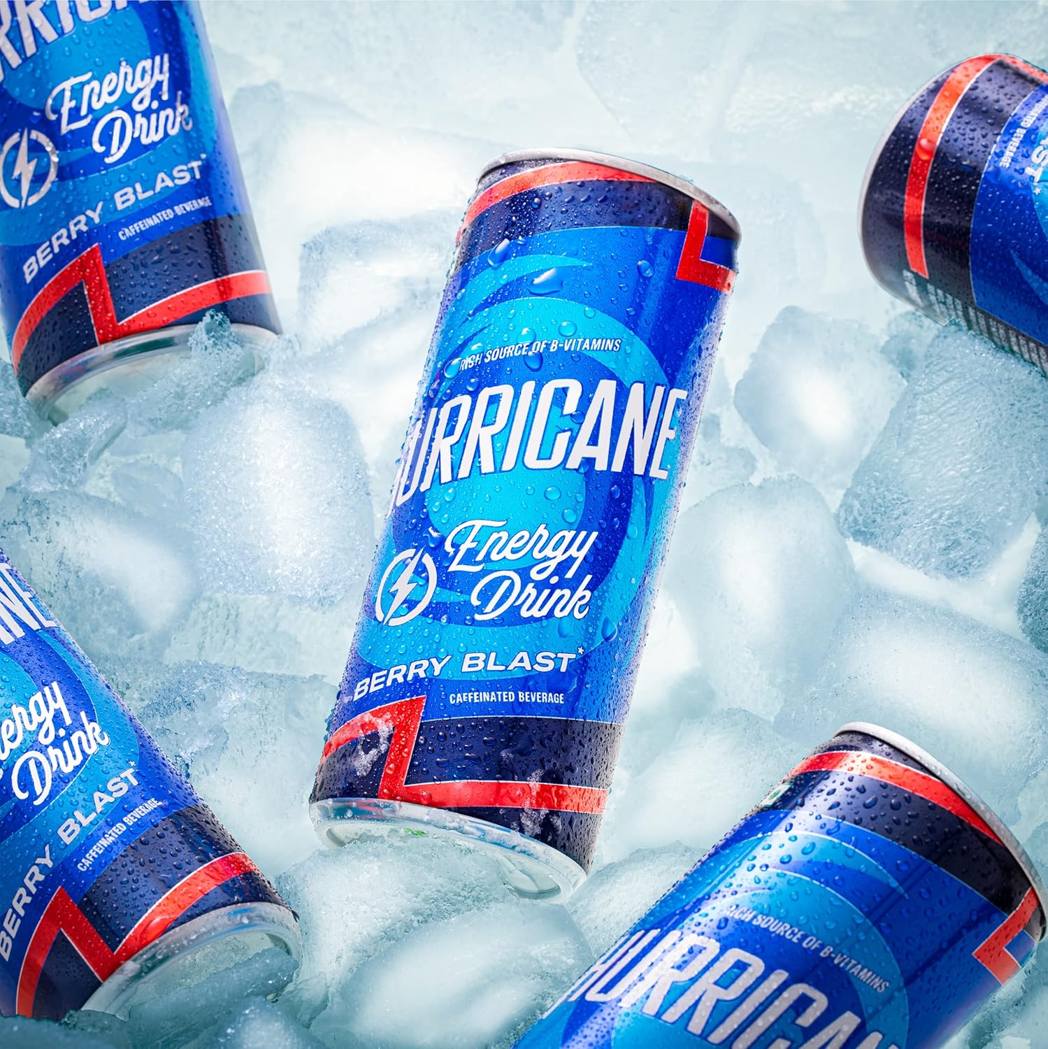 Budweiser Hurricane Energy Drink 250Ml Pack Of 6 - Blueberry